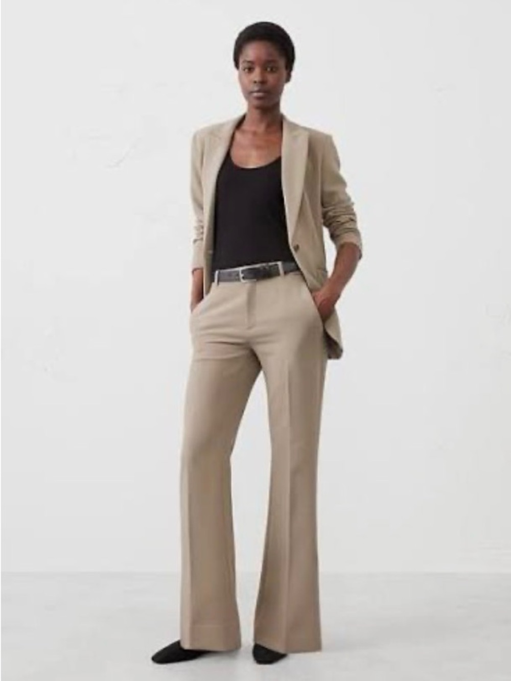 BANANA REPUBLIC FACTORY BOOTCUT HIGH-RISE BISTRETCH TROUSER SZ 18
